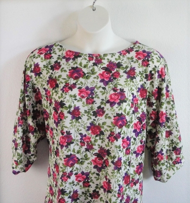 Pink Floral Post Surgery Sweater - Jan