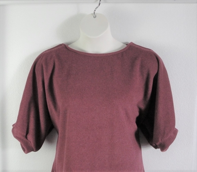 Raspberry Fleece Post Surgery Shirt - Libby