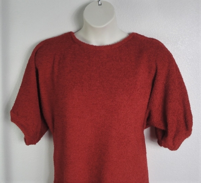 Rust Chenille Fleece Post Surgery Sweater - Jan