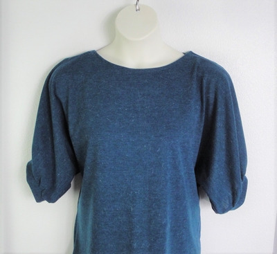 Teal Blue Mohair Post Surgery Sweater - Jan