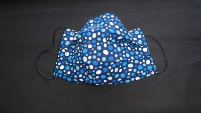 Blue Multi Dot Face Mask