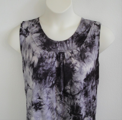 Black Tie Dye Rayon Post Surgery Shirt - Sara