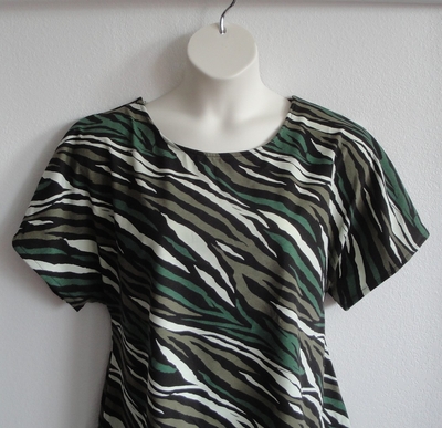 Tracie Shirt - Zebra Camo Cotton Knit (XS & S only) | Knits