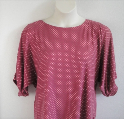 Mauve Dot Post Surgery Shirt - Libby