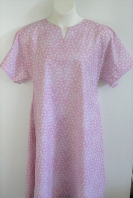 Mauve Pink Butterfly Post Surgery Nightgown - Erin