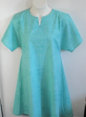 Mint Green Dot Post Surgery Erin Nightgown