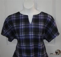 Image Cathy FLEECE Shirt - Purple/Black Plaid