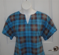 Image Cathy FLEECE Shirt - Turquoise Plaid