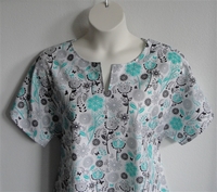 Image Gracie Shirt - Jade/Black Butterfly Floral