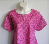 Image Gracie Shirt - Pink Leaves