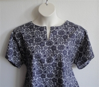 Image Gracie Shirt - Navy/Gray Floral (XS, S & 2X only)