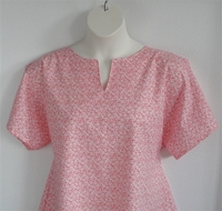 Image Gracie Shirt - Coral Rose Floral