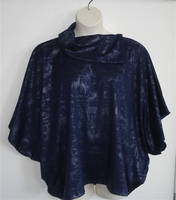 Image Katie Side Opening Shirt - Navy/Silver Foil