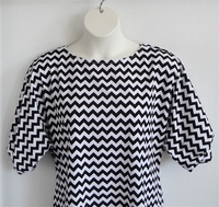Image Libby Shirt - Black/White Chevron (2X only)
