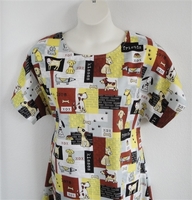 Image Orgetta FLANNEL Nightgown - Yellow/Black Dog