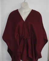 Image Shandra FLEECE Cape - Burgundy