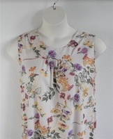 Image Sara Shirt - Yellow/Purple/Cream Floral Rayon Knit