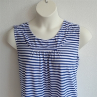 Image Sara Shirt - Royal Blue/White Stripe Cotton Knit