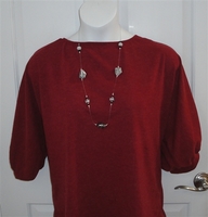 Image Jan Sweater - Red Mohair Sweater Knit