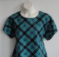 Image Tracie FLANNEL Shirt - Teal Plaid