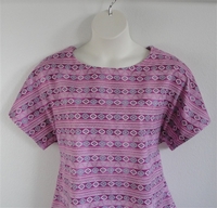 Image Tracie FLANNEL Shirt - Pink/Aqua Aztec