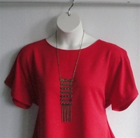 Image Tracie Shirt - Red Fleece Backed Wickaway