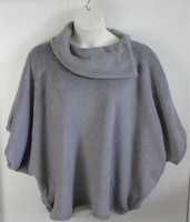 Image Emily Side Opening Sweater - Gray Chenille Fleece