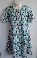 Image Abby FLEECE Nightgown - Aqua Owl