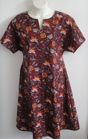 Image Erin Nightgown - Burgundy Bird Floral