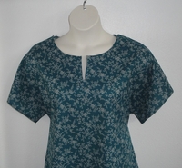 Image Gracie Shirt - Teal Vine Floral (XS & S Only)