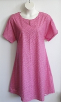 Image Erin Nightgown - Bright Pink Floral Calico (XS & S Only)