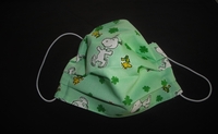 Image Snoopy Woodstock Green Face Mask