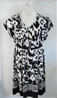 Image Randi Dress - Black Tribal Print with Border