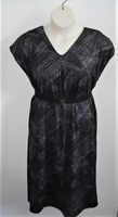 Image Randi Dress - Black/Gray Swish Polyester Knit