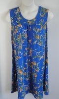 Image Heidi Nightgown - Blue/Orange Tropical Poly Jersey (XL Only)
