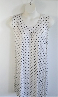 Image Heidi Nightgown - Black/White Dot Rayon Knit