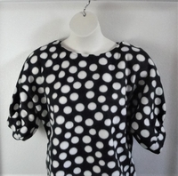 Image Libby Shirt - Black/White Dot FLEECE (S only)