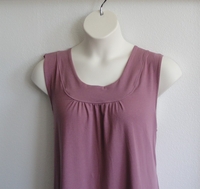 Image CLEARANCE --Sara Shirt - Mauve Cotton (SIZE M ONLY)