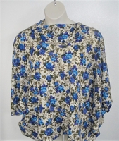 Image Emily Side Opening Sweater - Blue/Purple Floral