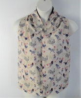 Image Adult Bib/Dinner Scarf - Tan Americana Rooster