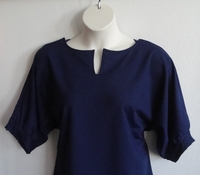 Image CLEARANCE --Haley Shirt - Navy Blue Wickaway (XSMALL ONLY)