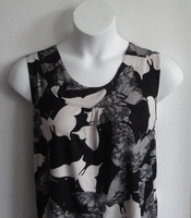 Image CLEARANCE --Sara Shirt - Black Butterfly (L ONLY)