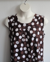 Image Sara Shirt - Brown Dot Cotton Knit