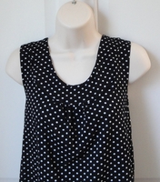 Image Sara Shirt - Black Dot Cotton Knit (XL only)