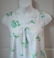 Image CLEARANCE --Sara Shirt - Green/Yellow Cotton (SIZE XL ONLY)