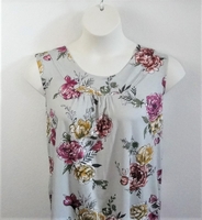 Image Sara Shirt - Mint Floral Rayon Knit