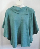 Image Emily Side Opening Sweater - Teal Cable Knit