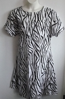 Image Orgetta FLANNEL Nightgown - Black/White Zebra (M & 3X Only)