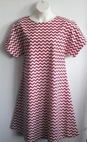 Image CLEARANCE - Orgetta FLANNEL Nightgown - Red Chevron  (Size XL Only)