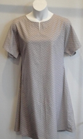 Image CLEARANCE - Erin FLANNEL Nightgown - Gray Chevron (Size 3X Only)